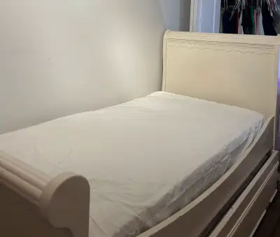 $700 OBO great space-saving solution, solid woodC, pull-out trundle for extra sleeping space, perfec...
