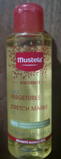 Mustela preventative stretch mark lotion.