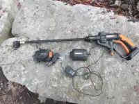 Worx Hydro Shot Power Washer + Batteries / Chargers