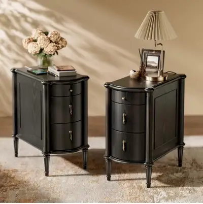 NEW-Nightstand with Charging Station, View more