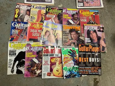 15 ROCK MAGAZINES - Guitar World &  Guitar Player, View more