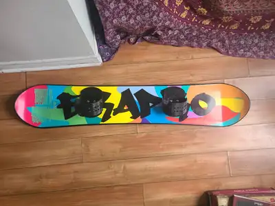 Kids Snowboard with Bindings – Excellent Condition, View more