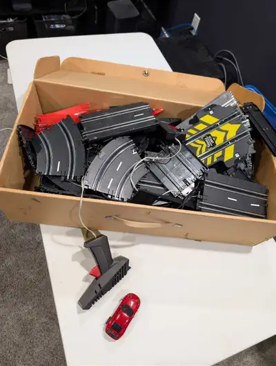 Slot car race track set, View more