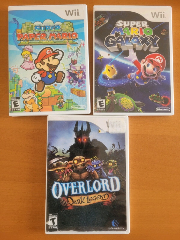 Wii Super Paper Mario Galaxy Overlord Dark Legend Nintendo Games