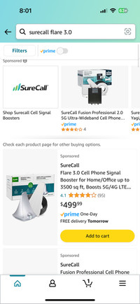 SureCall Flare 3.0 Cellular Signal Boosting