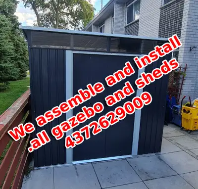 sheds gazebo install and assemble, View more