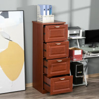 4 Drawer Vertical File Cabinets Freestanding Enclosed Storage Ca