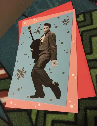 Elvis Christmas Card Carlton Cards New, View more