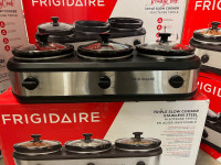 SUPER SALE ON FRIGIDAIRE TRIPLE SLOW COOKER BUFFET