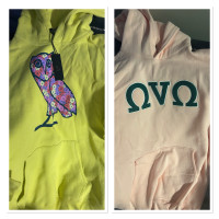 OVO Hoodies. Brand new $150 each. Xl yellow. Xxl pink.