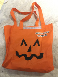 Halloween express reflector jacko lantern trick or treat bag 