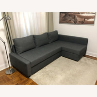 Free Delivery/ Ikea Pullout Sectional Sofa Bed Lshape Couch