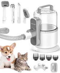 New! Simple Way Pet Grooming Vacuum, 6 in 1 Dog Grooming Kit