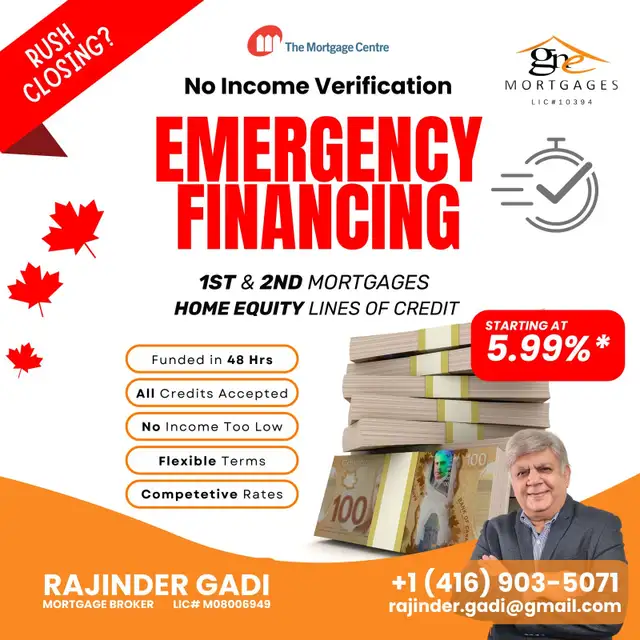 Emergency Financing ! Instant Funding ! 2nd Mortgage ! Private M62863713911426123