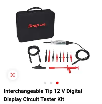 Snap-On Interchangeable 12V Digital Display Circuit Tester Kit, View more
