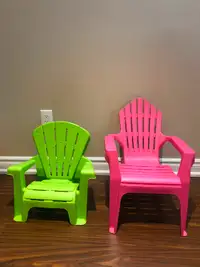 Kids’ plastic outdoor Muskoka chairs