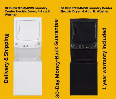 GE  Laundry Center Electric Dryer & Washer , Diamond Grey colour, View more