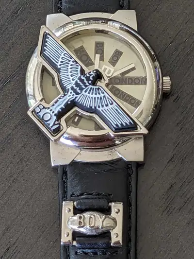 Montre LONDON BOY, Années 90, Homme, Aigle, Quartz, Rare, 8'', View more