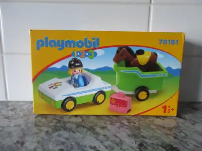 Playmobil 1.2.3 70181 Playset - New, in original Package - Playmobil - 1.2.3 Set # 70181 - Car with...