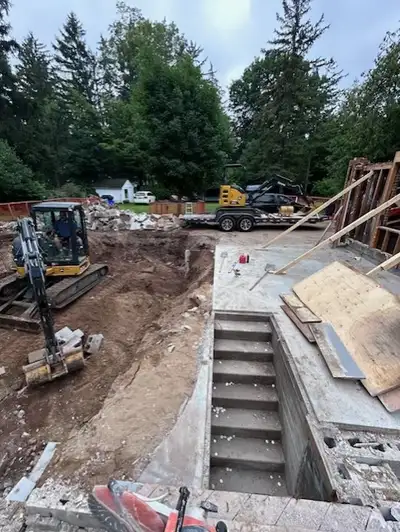 HOME ADDITIONS EXCAVATION MINI EXCAVATORS DEMOLITION CONCRETE, View more