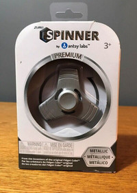 Antsy Labs Fidget Spinner (Metallic Silver Triangle) - NEW