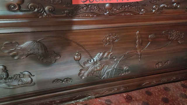 Burma rosewood Living rm 7pc Set with Certificate in Dining Tables & Sets in Markham / York Region - Image 4