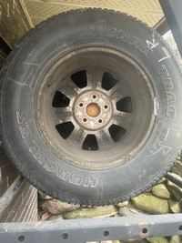 Set of four All season weather tires on rims