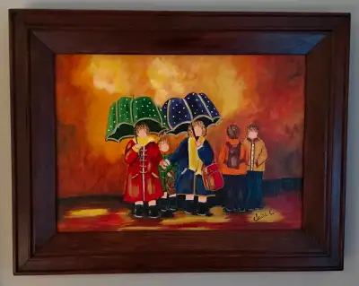 Toile tableau peinture originale ancadré, View more
