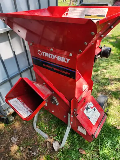 Troy Bilt Super Tomahawk Wood Chipper W Tecumseh Gas Engine USA, View more