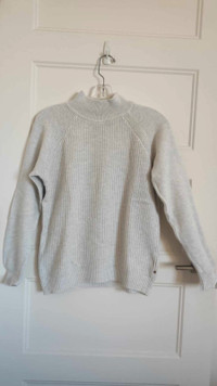 Tricot / Pull col roulé blanc