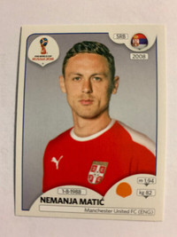 2018 PANINI FIFA WORLD CUP RUSSIA STICKER N. MATIC #424 SERBIA