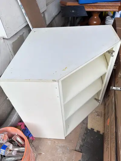 White Kitchen Corner Cabinet, View more