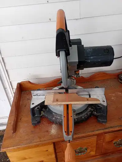 Evolution sliding miter saw, View more