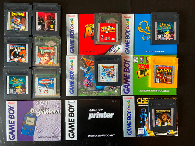 Gameboy Color Games GBC Games with Manuals (Authentic Not Repro) in Older Generation in Calgary