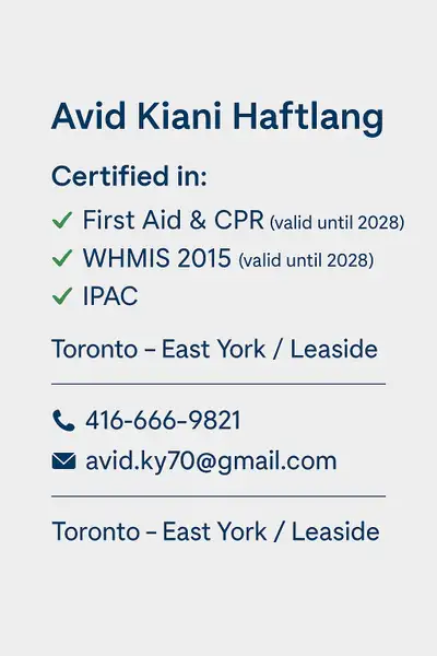 Experienced Caregiver Available – Toronto Area (Full-time), View more