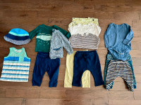 13 pieces baby clothes (6-12 months)
