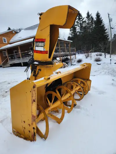 Heavy duty snow blower for tractor. Snow cut is 91 inches wide and 38 inches high. I have brakets to...