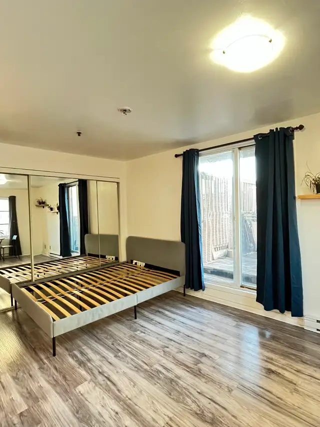 Downtown Metro Papineau renovated furnished studio with terrace