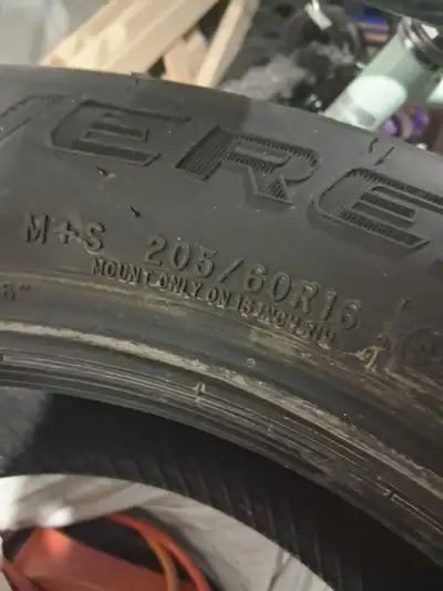 I have four tires off a Nissan Kick! 205/60 r16 92h...tires are used 2 weeks then I bought new ones,...