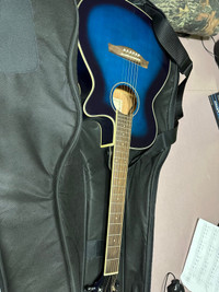  Acoustic guitar, indigo blue 