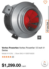 Vortex 12 inch fan