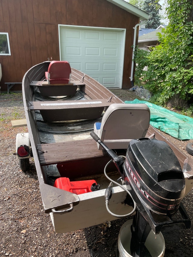 Boat motor & trailer Powerboats & Motorboats Winnipeg Kijiji