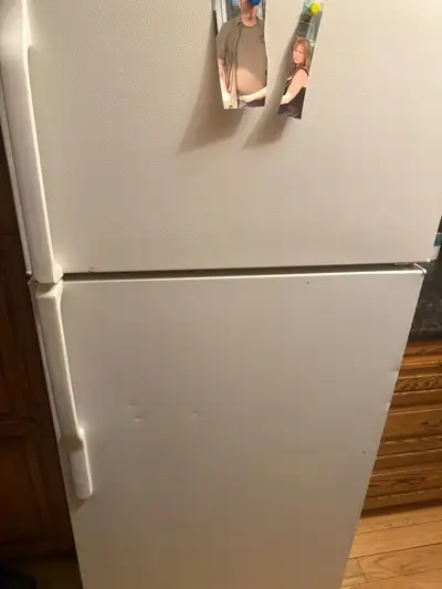 GE Top-Freezer Refrigerator 30” white (Moving need gone asap), View more