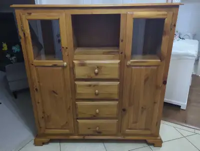 Wooden Armoire/Hutch/Cabinet, View more