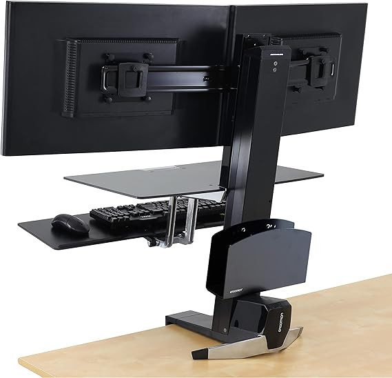 Ergotron Dual Monitor Workfit Sit-Stand Desk Mount in Desks in Ottawa - Image 2
