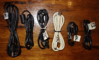 USB Cables - A type, B type, Micro, Mini