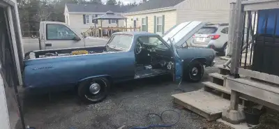 1964 /65 Elcamino back yard project car, pretty much have everything to finish is off as a driver .....