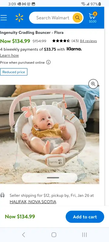 Ingenuity Soothing Baby Bouncer with Vibrating Infant Seat Flora in Playpens, Swings & Saucers in City of Halifax - Image 3