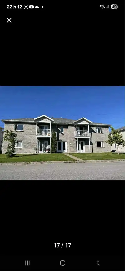 Logement meublé a louer a trois rivières, trois stationnements inclu,poêle frigo laveuse sécheuse la...