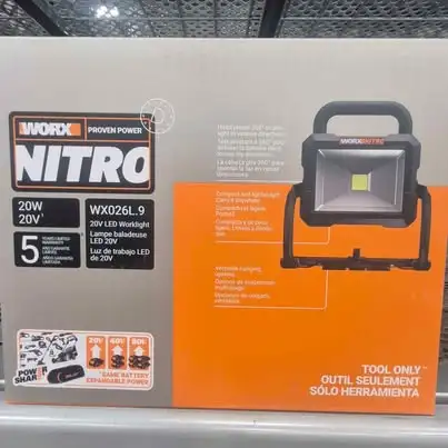 WORX NITRO 20V LED Worklight WX026L.9 Tool Only Brand New